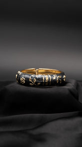 Charcoal Bloom Bangle